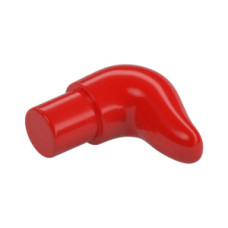 LEGO szarv kisméretű, piros (64847)