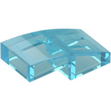 LEGO tetőelem íves 2x1, átlátszó világoskék (11477) LEGO tetőelem íves 2x1, átlátszó világoskék (11477)