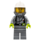 LEGO City férfi tűzoltó minifigura 60374 (cty1546) 