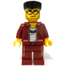 LEGO City bűnöző rabló férfi minifigura 60417 (cty1738)