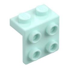 LEGO fordító elem 1 x 2 - 2 x 2, világos vízzöld (44728)