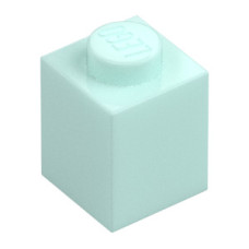 LEGO kocka 1x1, világos vízzöld (3005)
