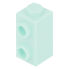 LEGO kocka 1×1×1 2/3 oldalán két bütyökkel, világos vízzöld (32952)