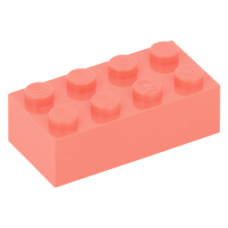 LEGO kocka 2x4, korall (3001)