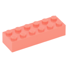 LEGO kocka 2x6, korall (2456)