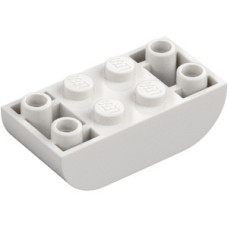 LEGO tetőelem fordított íves 4×2, fehér (5174)