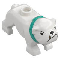 LEGO kutya bulldog, fehér (106605)