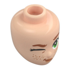 LEGO Friends női fej, világos testszínű (107097)