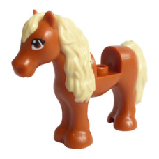 LEGO csikó (Friends), sötét narancssárga (77477)