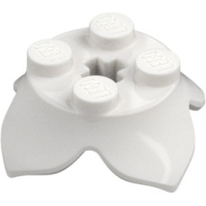 LEGO henger 2x2 oldalán 4 db szirommal, fehér (15469)