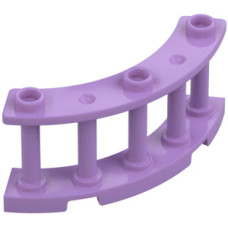 LEGO kerítés negyedkör 4x4x2, közép levendulalila (21229)