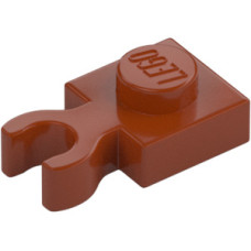 LEGO lapos elem 1x1 fogóval, sötét narancssárga (4085d)