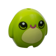 LEGO plüss párna béka mintával, lime (6330)
