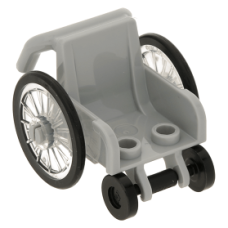 LEGO kerekesszék, világosszürke (24312c01)