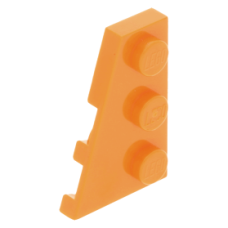 LEGO ék/szárny alakú lapos elem 3x2 balos, narancssárga (43723)
