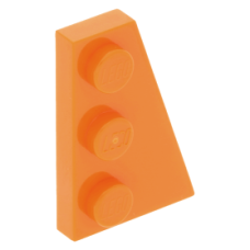 LEGO ék/szárny alakú lapos elem 3x2 jobbos, narancssárga (43722)