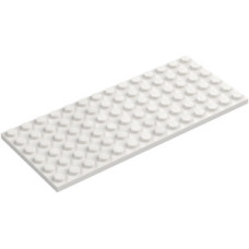 LEGO lapos elem 6x14, fehér (3456)
