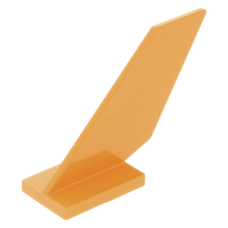 LEGO repülő függőleges vezérsík/farokrész 2×6×4, narancssárga (6239)