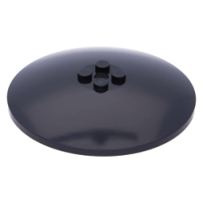 LEGO tál fordított 8x8, fekete (3961)