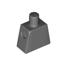 LEGO felsőtest karok nélkül, sötétszürke (973/3814)