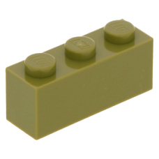 LEGO kocka 1x3, olajzöld (3622)