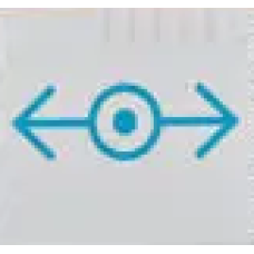 LEGO kocka 1×4×3 vonat logó mintával (matricás), fehér (49311)