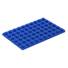 LEGO lapos elem 6x10, kék (3033)