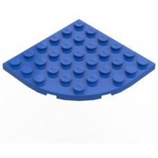 LEGO lapos elem lekerekített sarokkal 6x6, kék (6003)