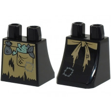 LEGO szoknya boszorkány kötény mintával, fekete (36036pb083) --- Debrecenben raktáron!