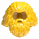 LEGO férfi haj szakállal, gyöngyház arany (37784)