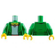 LEGO felsőtest női kabát és nyaklánc mintával, zöld (76382) --- Debrecenben raktáron!