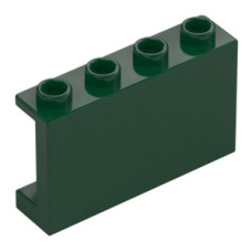 LEGO fal elem 1 x 4 x 2, sötétzöld (14718)