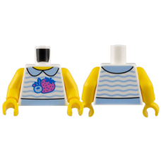 LEGO felsőtest gyümölcs mintás ruha mintával, fehér (76382)