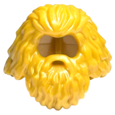 LEGO férfi haj szakállal, gyöngyház arany (37784)