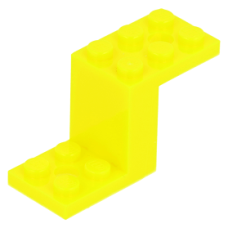 LEGO fordító elem 2 x 5 x 2 1/3, neon sárga (76766)