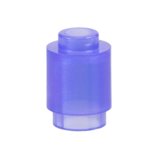 LEGO henger 1x1, átlátszó opál lila (3062b)