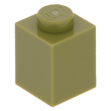 LEGO kocka 1x1, olajzöld (3005)