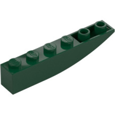 LEGO tetőelem fordított íves 6×1, sötétzöld (42023)
