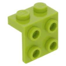 LEGO fordító elem 1 x 2 - 2 x 2, lime (44728)
