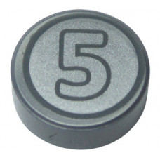 Eredeti, új LEGO csempe 1×1 kerek pénzérme mintával, matt ezüst (73794) - igényes elem a részletgazdag alkotásokhoz