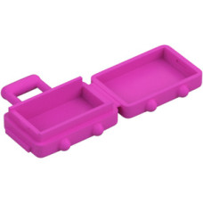 LEGO bőrönd nagyméretű, kinyitható, sötét rózsaszín (37178) 