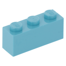 LEGO kocka 1x3, közé azúrkék (3622)