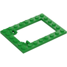 LEGO lapos elem 6×8 csapóajtókeret, világoszöld (92107)