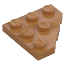 LEGO ék alakú lapos elem 3x3 (45°-os), középsötét testszínű (2450)