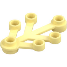 LEGO falevelek lomb 4×3, világossárga (2423)