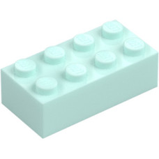 LEGO kocka 2x4, világos vízzöld (3001)