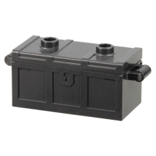 LEGO láda kinyitható lapos tetővel, gyöngyház sötétszürke (4738ac03)