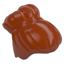 LEGO női haj kontyos, sötét narancssárga (27186)