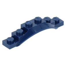 LEGO sárhányó 1 1/2×6×1 íves, sötétkék (62361)