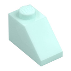 LEGO tetőelem 45°-os 2×1, világos vízzöld (3040)